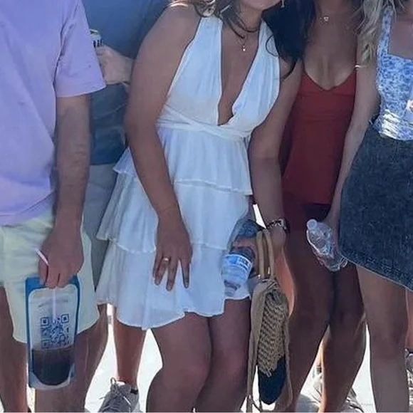 Lulus white tiered goddess dress - Picture 5 of 5